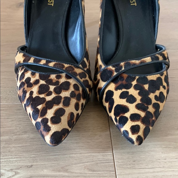Nine West Brown and Black Leopard Print Heels - Picture 4 of 5